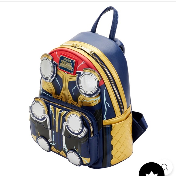 Loungefly Disney Marvel Thor Love and Thunder GITD Mini back pack blue red main image 7